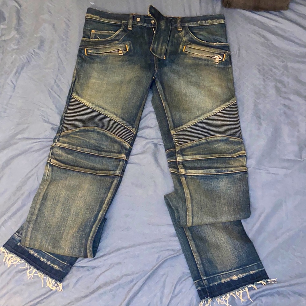 Balmain Denim ( Blue, dusty) worn 2x , pretty much brand NEW.